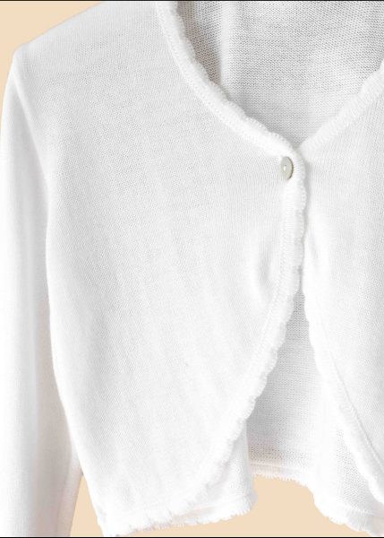 Kommunionjacke aus Strick