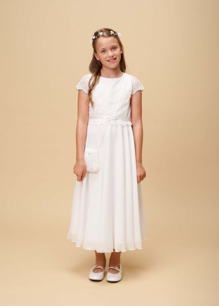 Chiffonkleid in 7/8 Länge