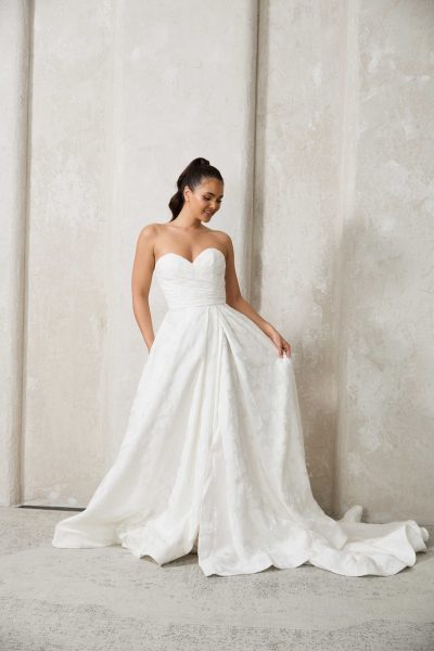 Corsagenkleid aus Jacquard