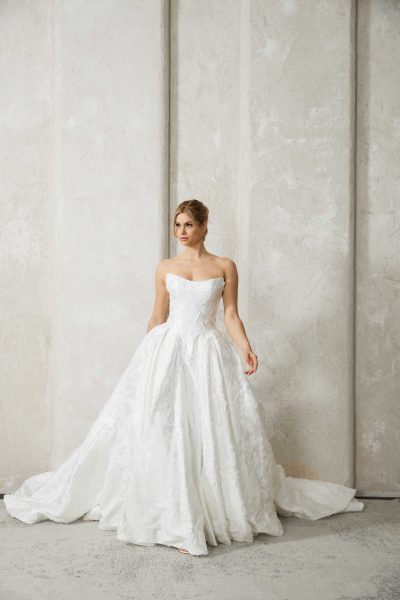 Corsagenkleid aus Jacquard